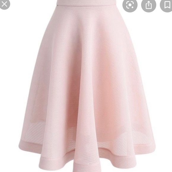 Chicwish Dresses & Skirts - NWT Chicwish High-Waisted A-Line Blush Skirt